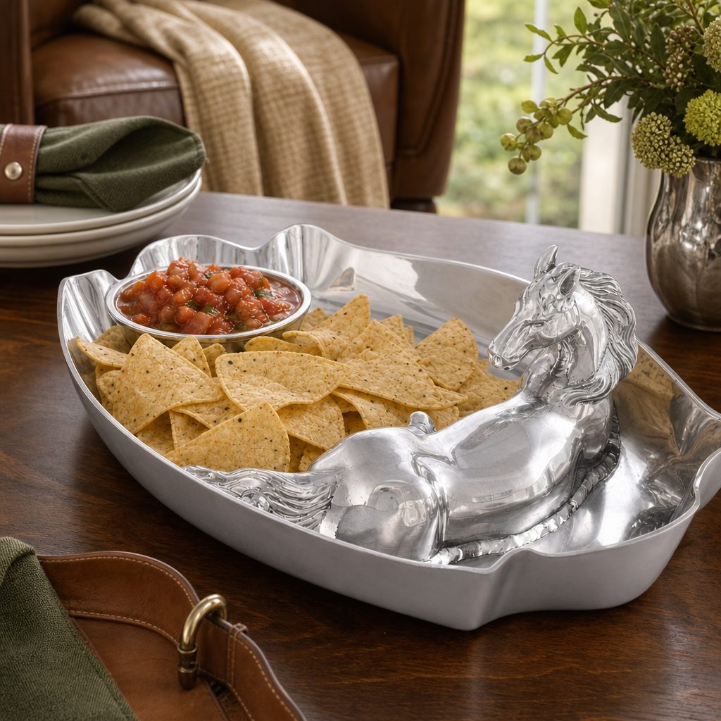 Horse Figural Chip and Dip  