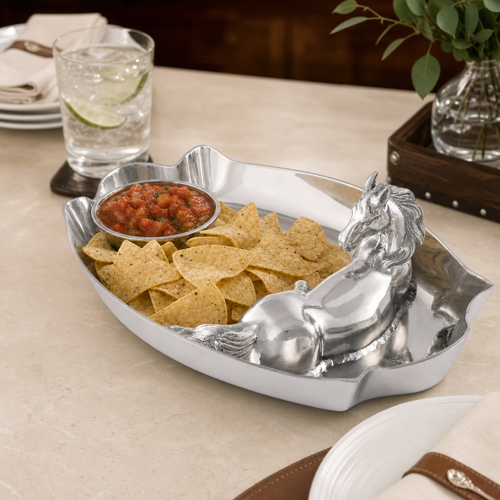 Horse Figural Chip and Dip  