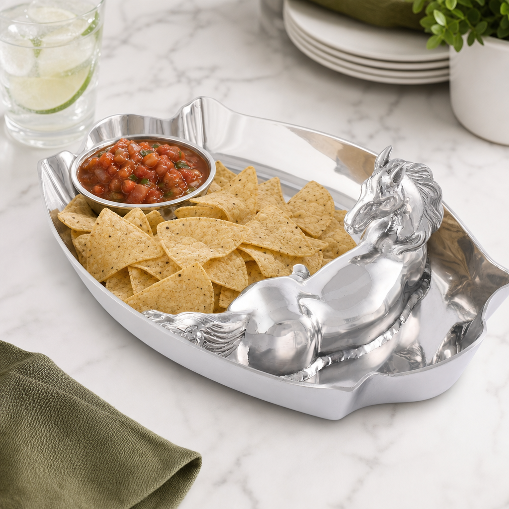 Horse Figural Chip and Dip  
