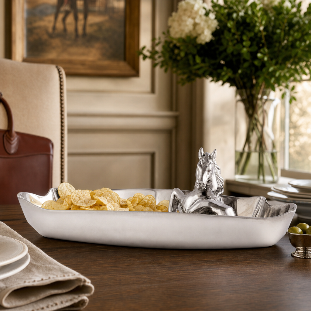Horse Figural Chip and Dip  
