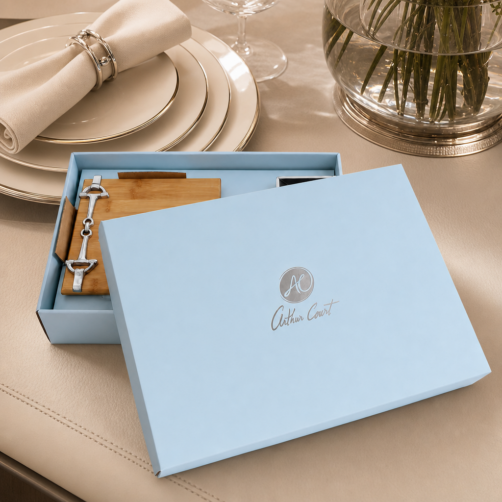 Equestrian Bamboo Cheese Set  