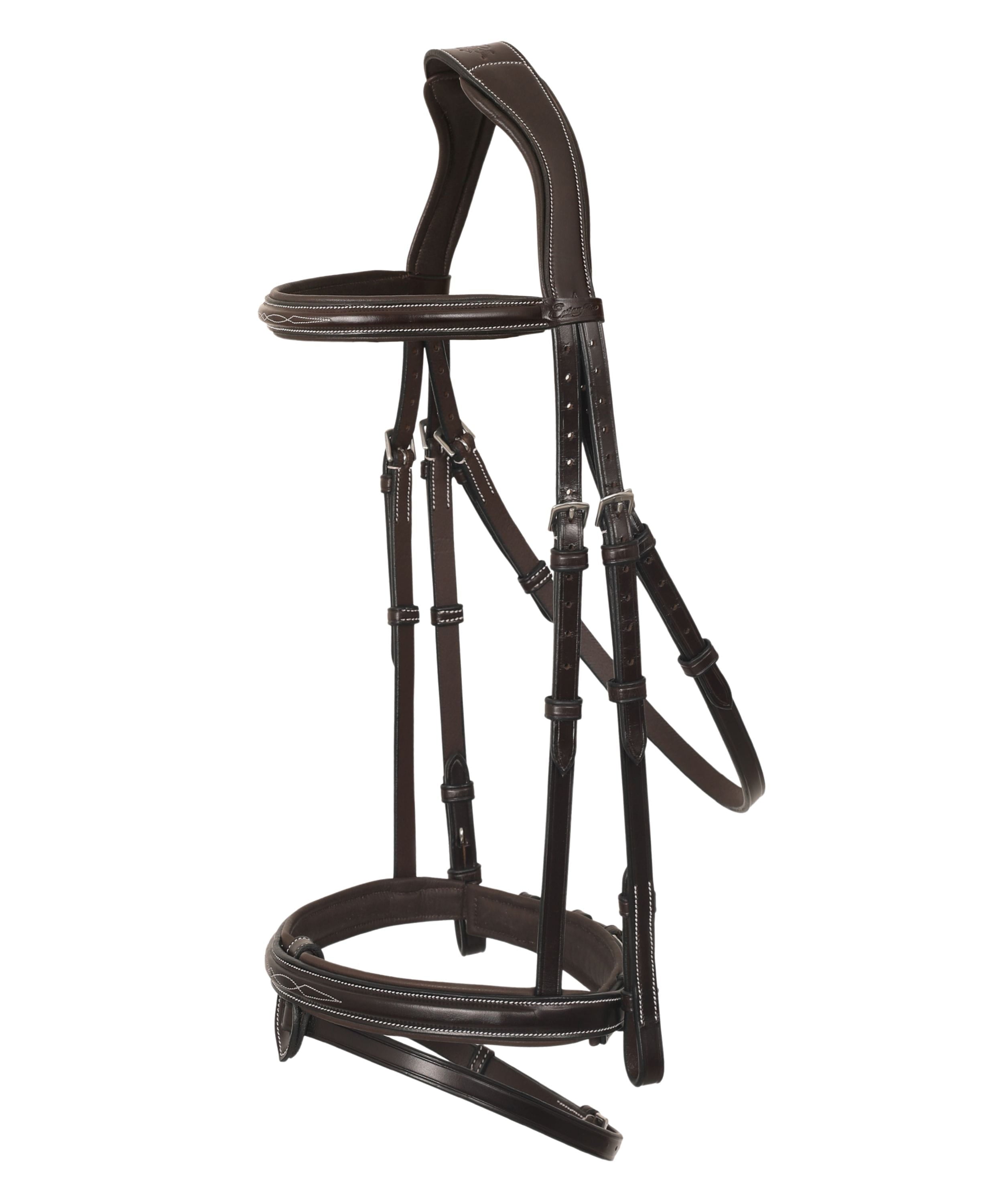 ExionPro Mono Crown Snaffle Bridle w/Rubber Reins - Equine Exchange Tack Shop