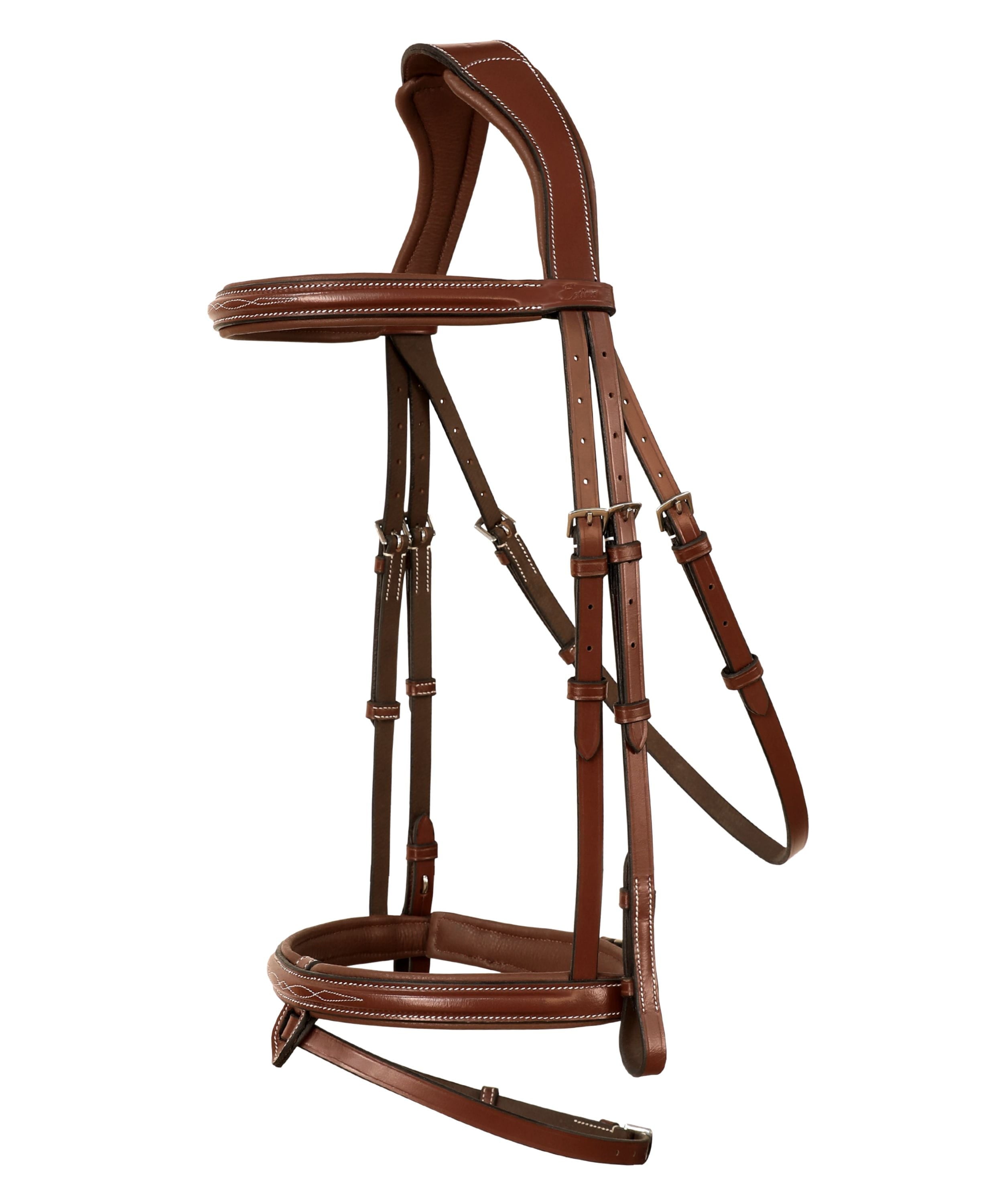 ExionPro Mono Crown Snaffle Bridle w/Rubber Reins  