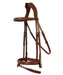 ExionPro Mono Crown Snaffle Bridle w/Rubber Reins  