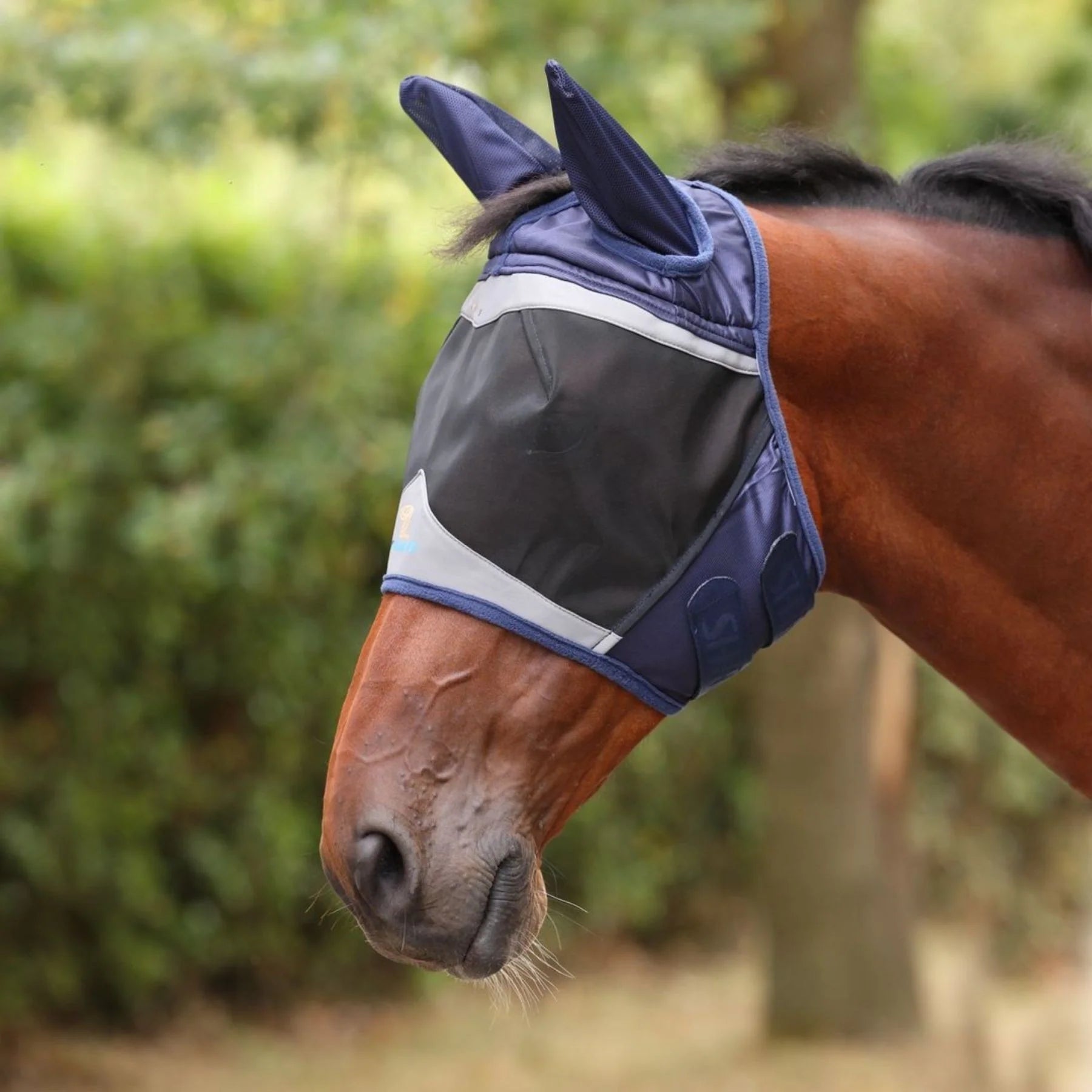 FlyGuard Pro Fly Mask With Ears and Forelock Hole  