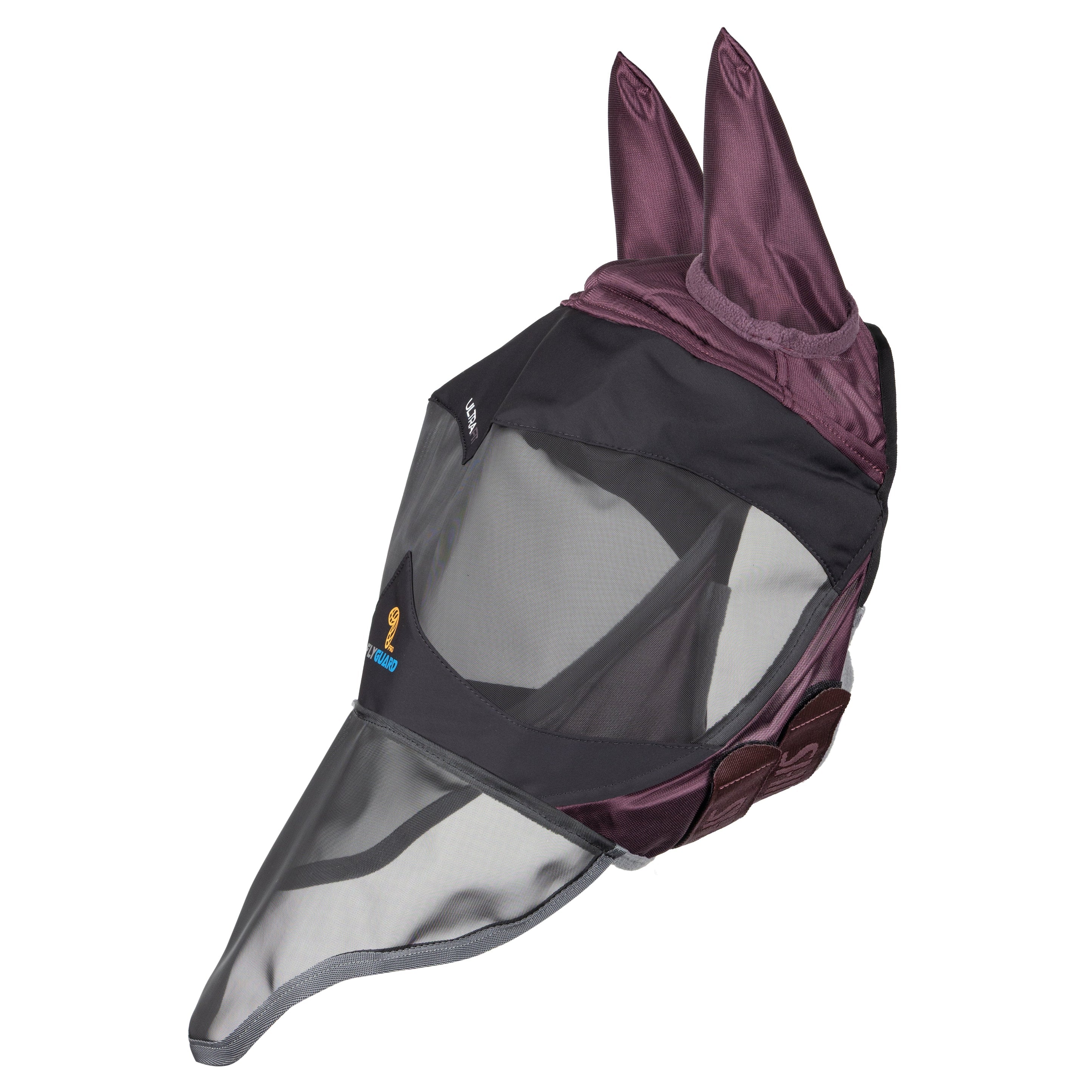 FlyGuard Pro Deluxe Fly Mask with Ears and Nose  