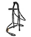 ExionPro Broad Crownpiece Designer Fully Adjustable Figure 8 Bridle with Reins - Equine Exchange Tack Shop