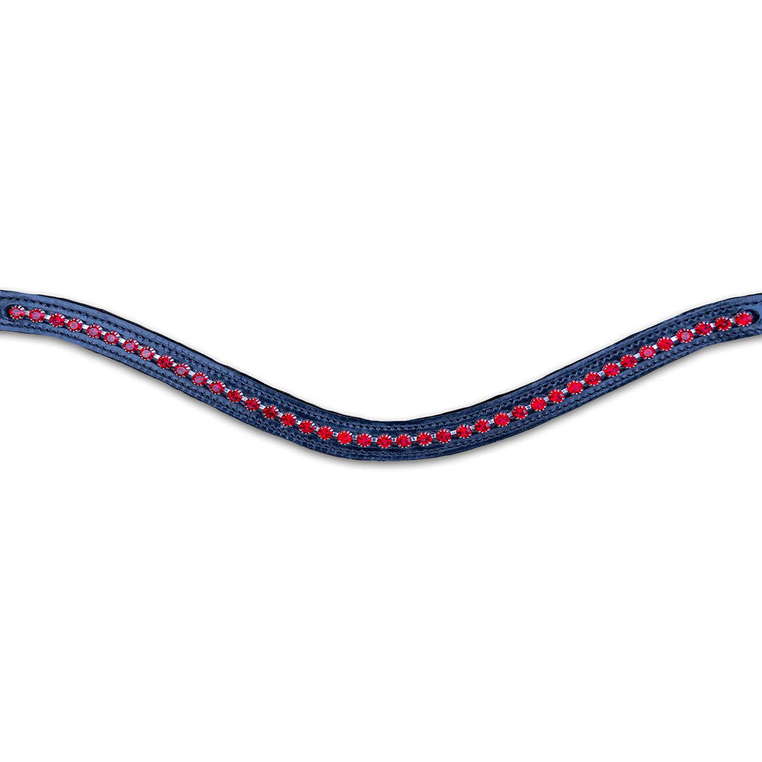 Ruby Red Crystal Browband - Equine Exchange Tack Shop