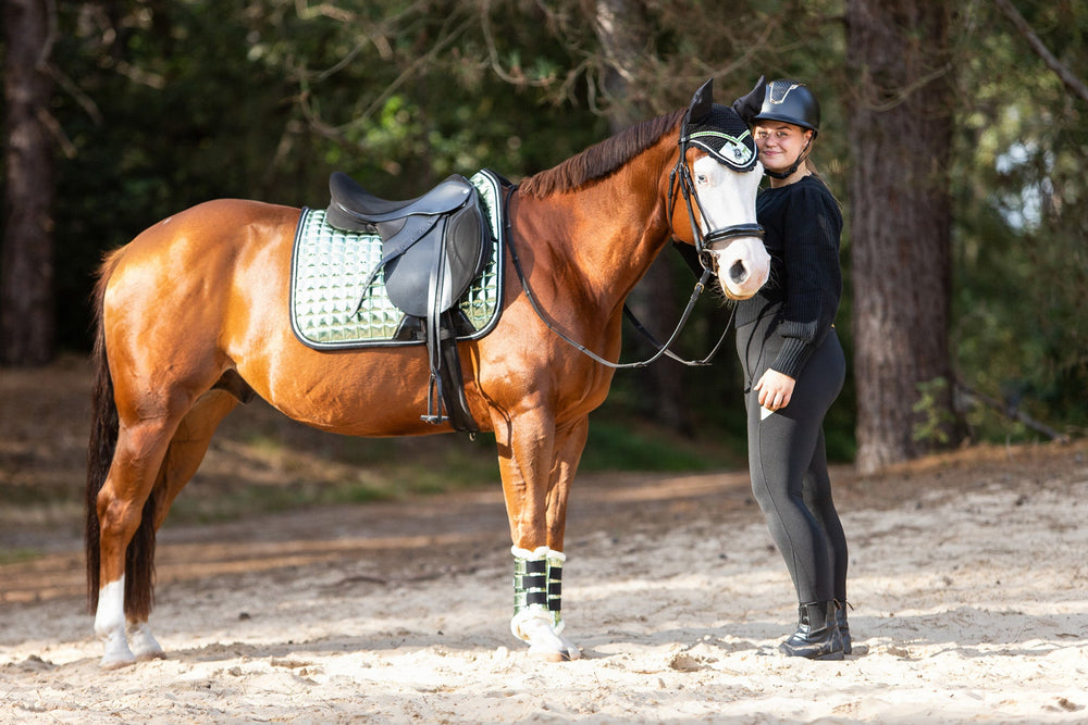 Green Lily Brushing Boots - Equine Exchange Tack Shop