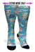 Aqua Cute Sloths Compression Socks - Equine Exchange Tack Shop