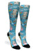 Aqua Cute Sloths Compression Socks - Equine Exchange Tack Shop