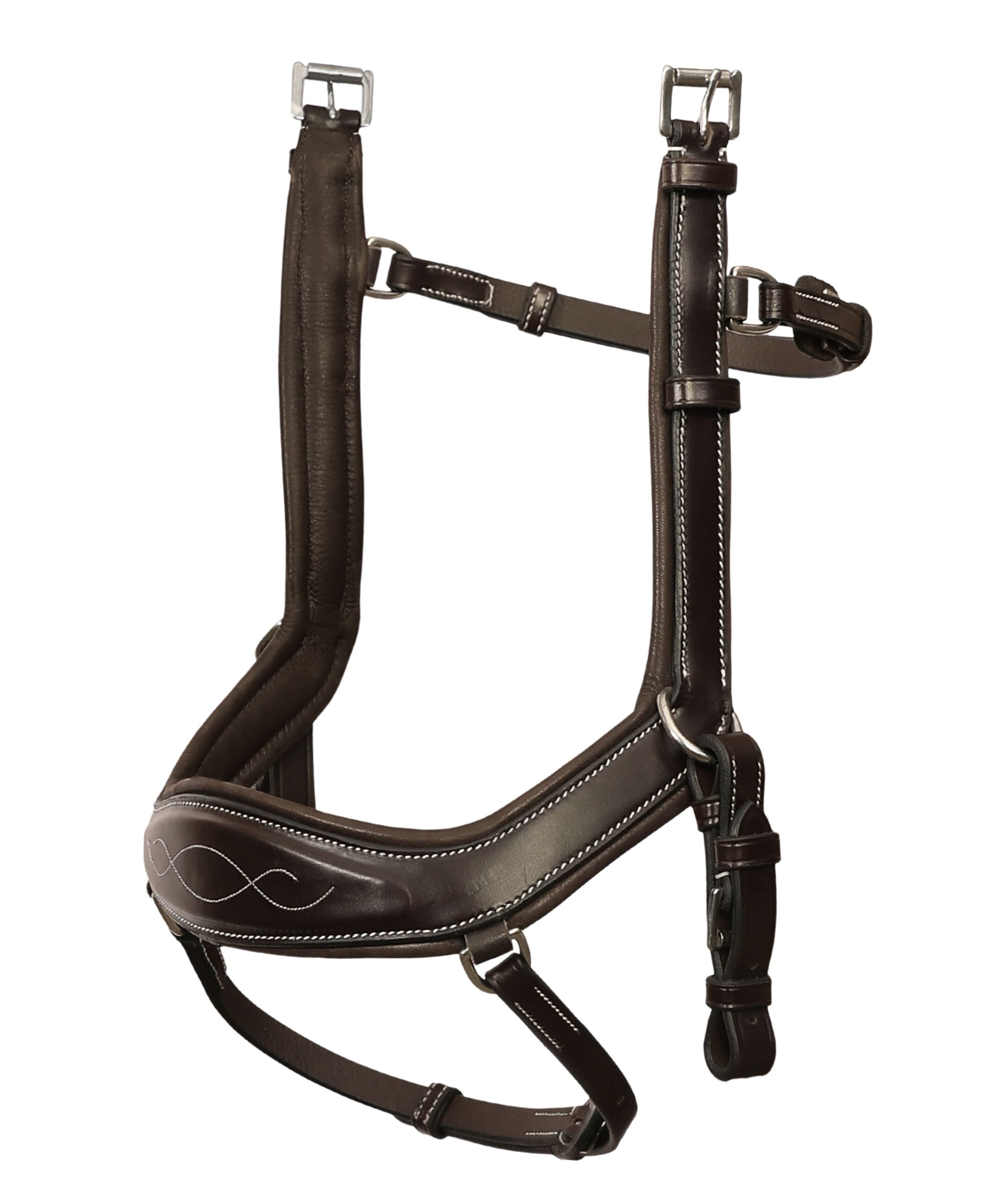 ExionPro Anti-Pressure Anatomic Padded Fancy Wave Stitched Bridle