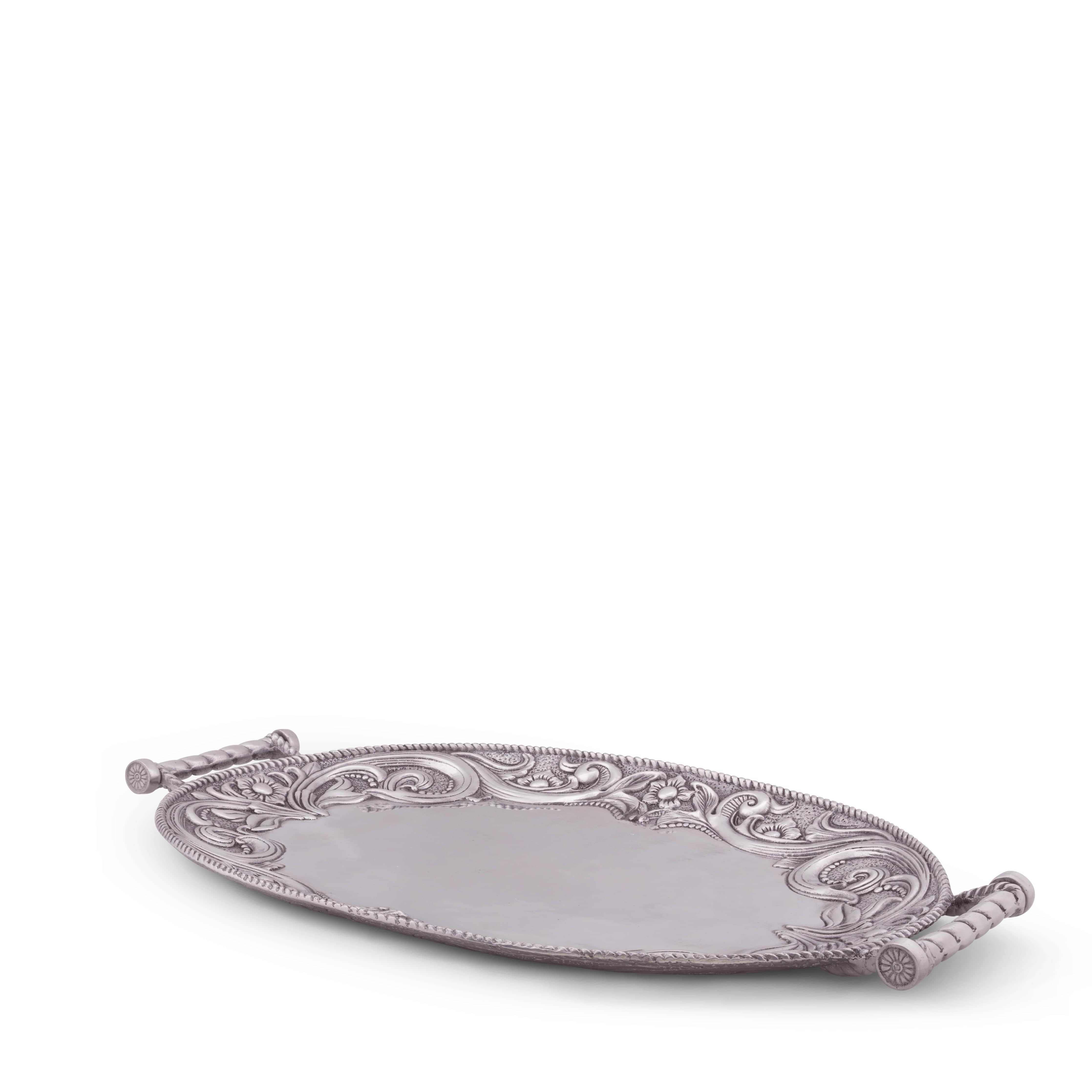 Western Leather Serving Tray  