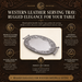 Western Leather Serving Tray  