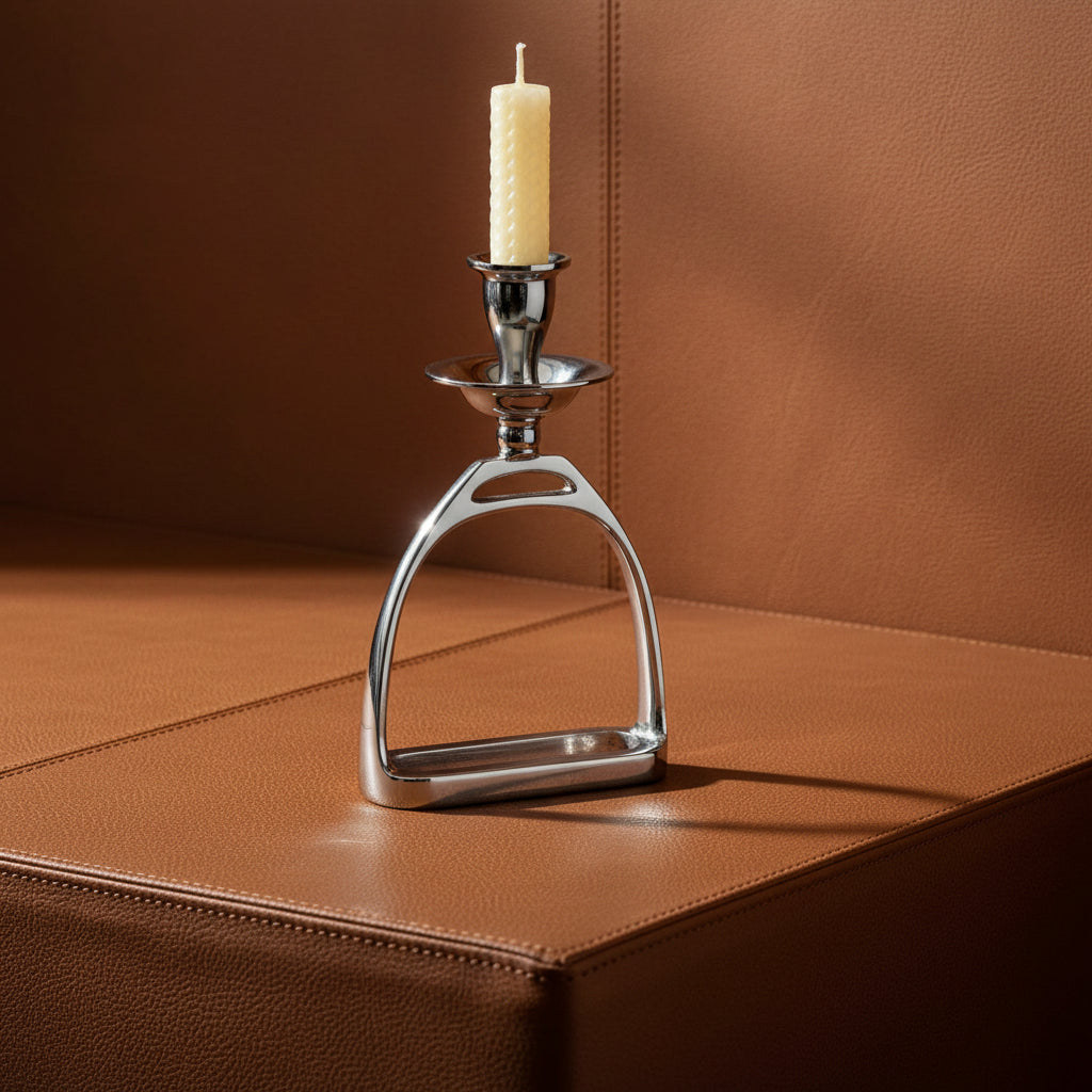 Equestrian Stirrup Candlestick
