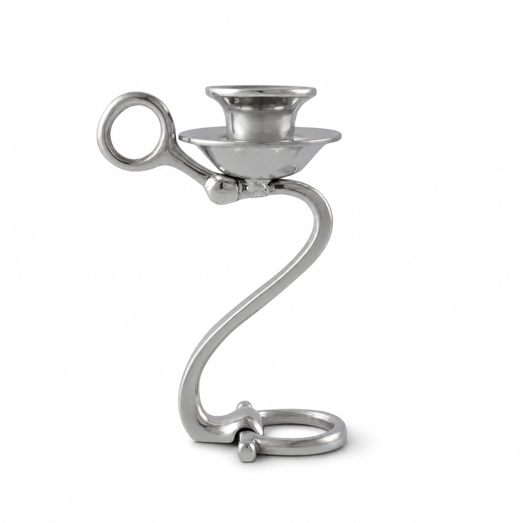 Equestrian Bit Single Candlestick  