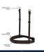 Replacement Noseband of ExionPro Thin Noseband Padded Hunter Bridle  