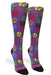 Paw Prints Station Purple Compression Socks - Equine Exchange Tack Shop