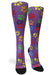 Paw Prints Station Purple Compression Socks - Equine Exchange Tack Shop