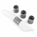 Concho Pattern Napkin Rings Set of 4  