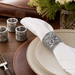Concho Pattern Napkin Rings Set of 4  
