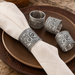 Concho Pattern Napkin Rings Set of 4  