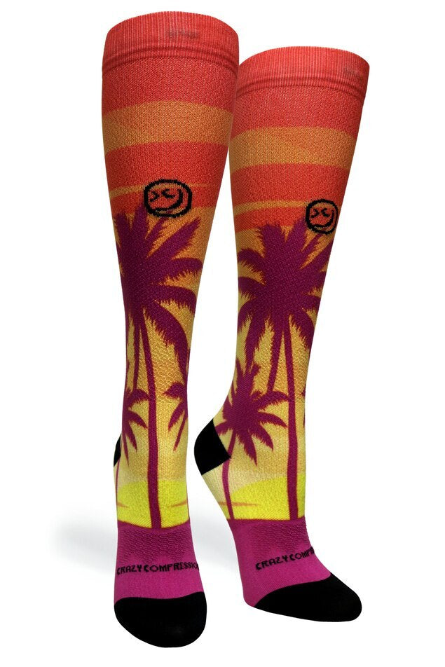 Coconut Sunset Compression Socks - Equine Exchange Tack Shop