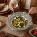 Concho Pattern Salad Bowl with Serving Set  