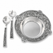 Concho Pattern Salad Bowl with Serving Set  