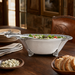 Concho Pattern Salad Bowl with Serving Set  