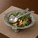 Concho Pattern Salad Bowl with Serving Set  