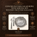 Concho Pattern Salad Bowl with Serving Set  