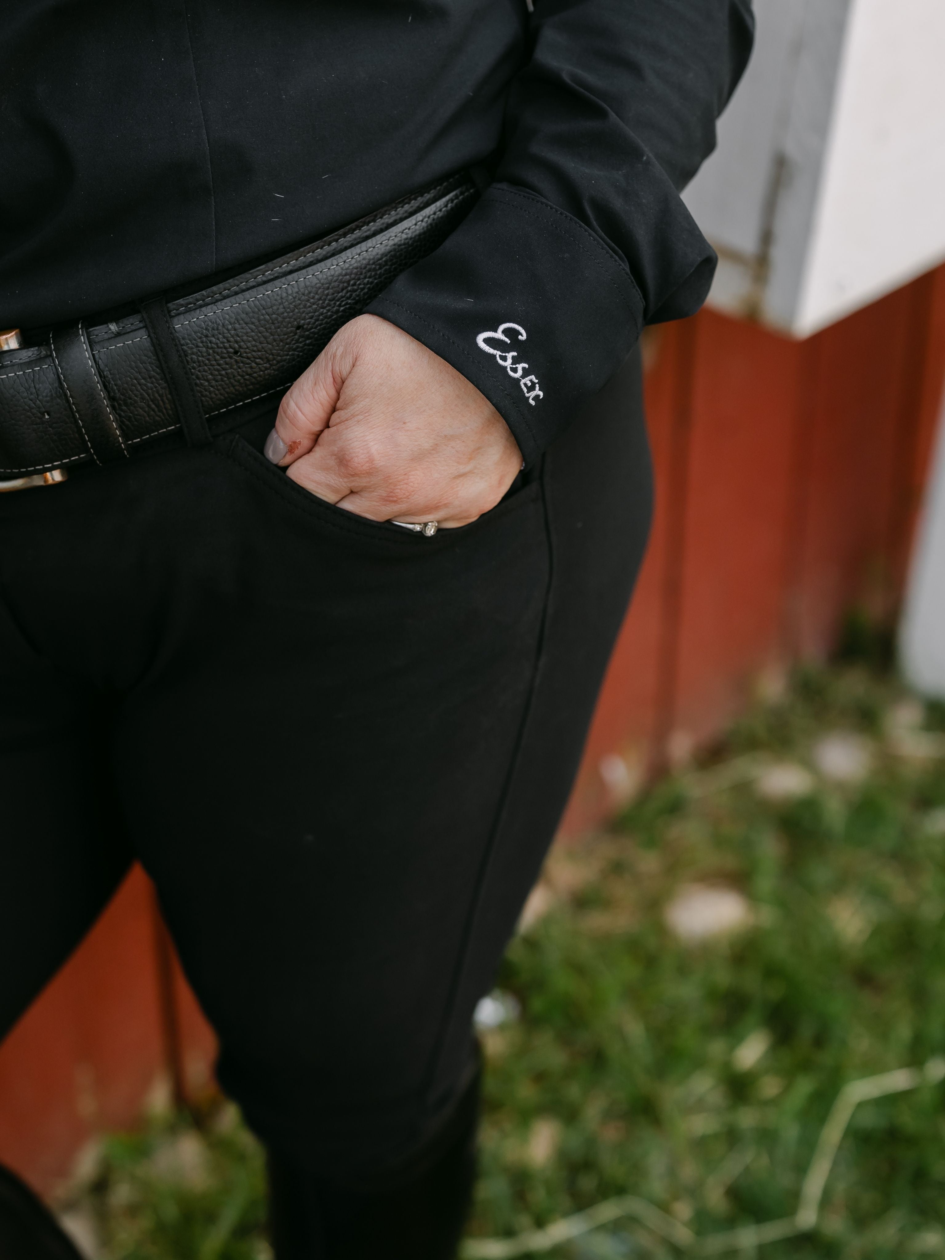 Dora II Schooling Shirt - Black with Bit by Bit Trim