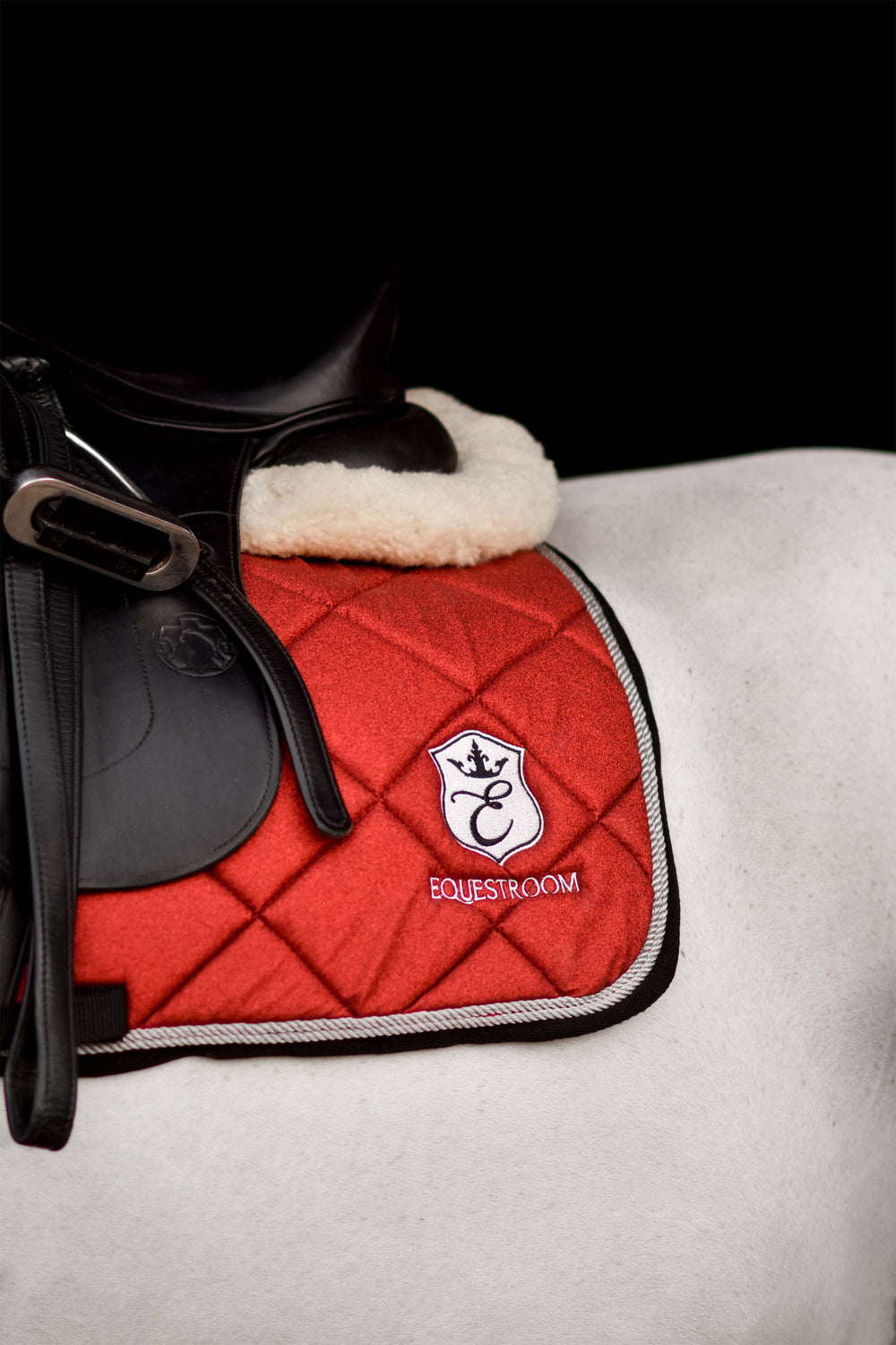Scarlet Red Saddle Pad Set - Equine Exchange Tack Shop