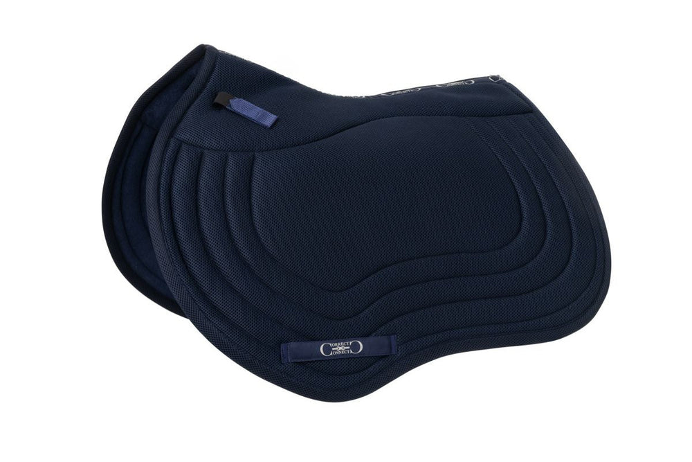 General Purpose Mesh Saddle Pad with Quick Dry Cotton Lining in Navy, White, or Black - Equine Exchange Tack Shop