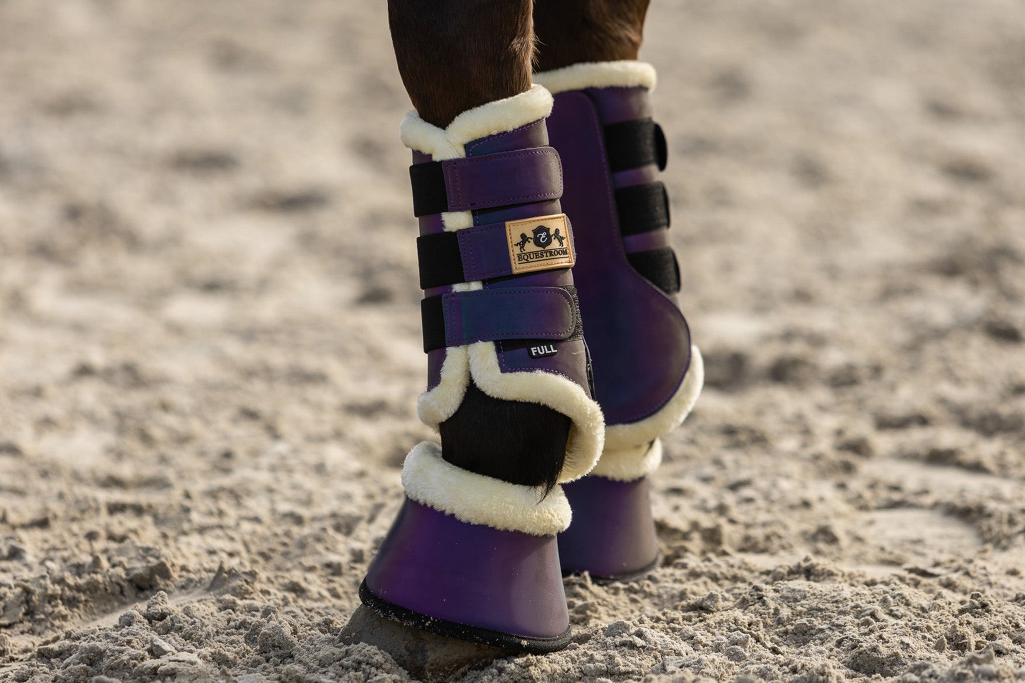 Dark Orchid Bell Boots - Equine Exchange Tack Shop