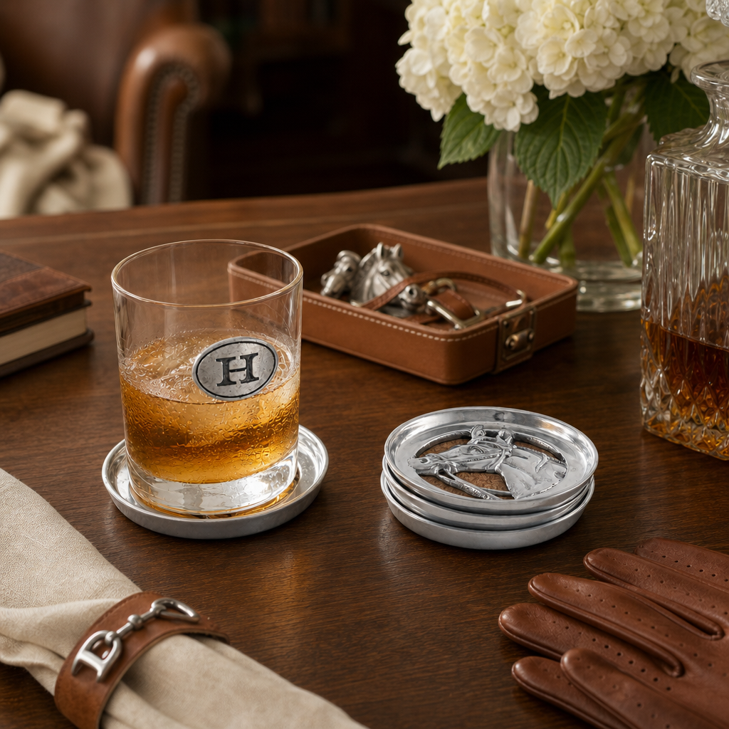 Equestrian Drink Coaster Set of 4