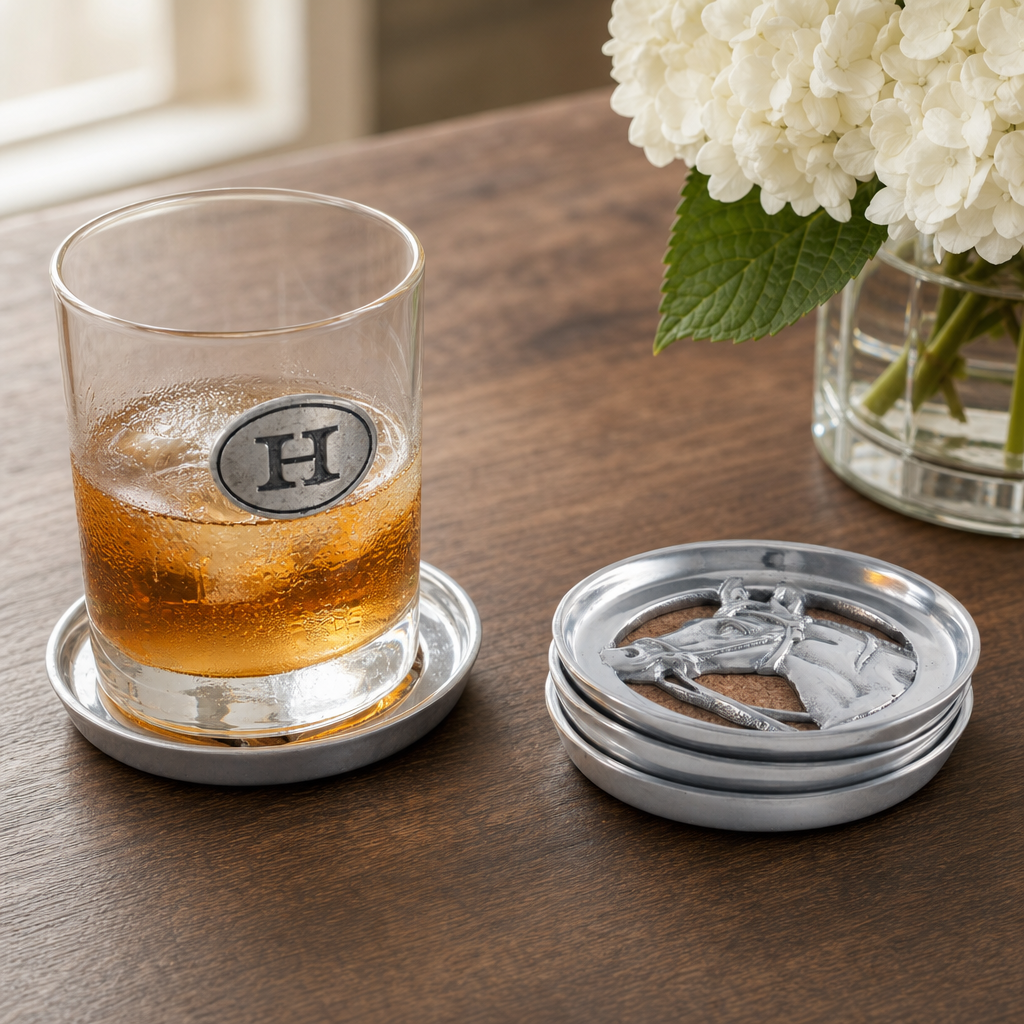 Equestrian Drink Coaster Set of 4
