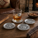 Concho Western Drink Coaster Set of 4  