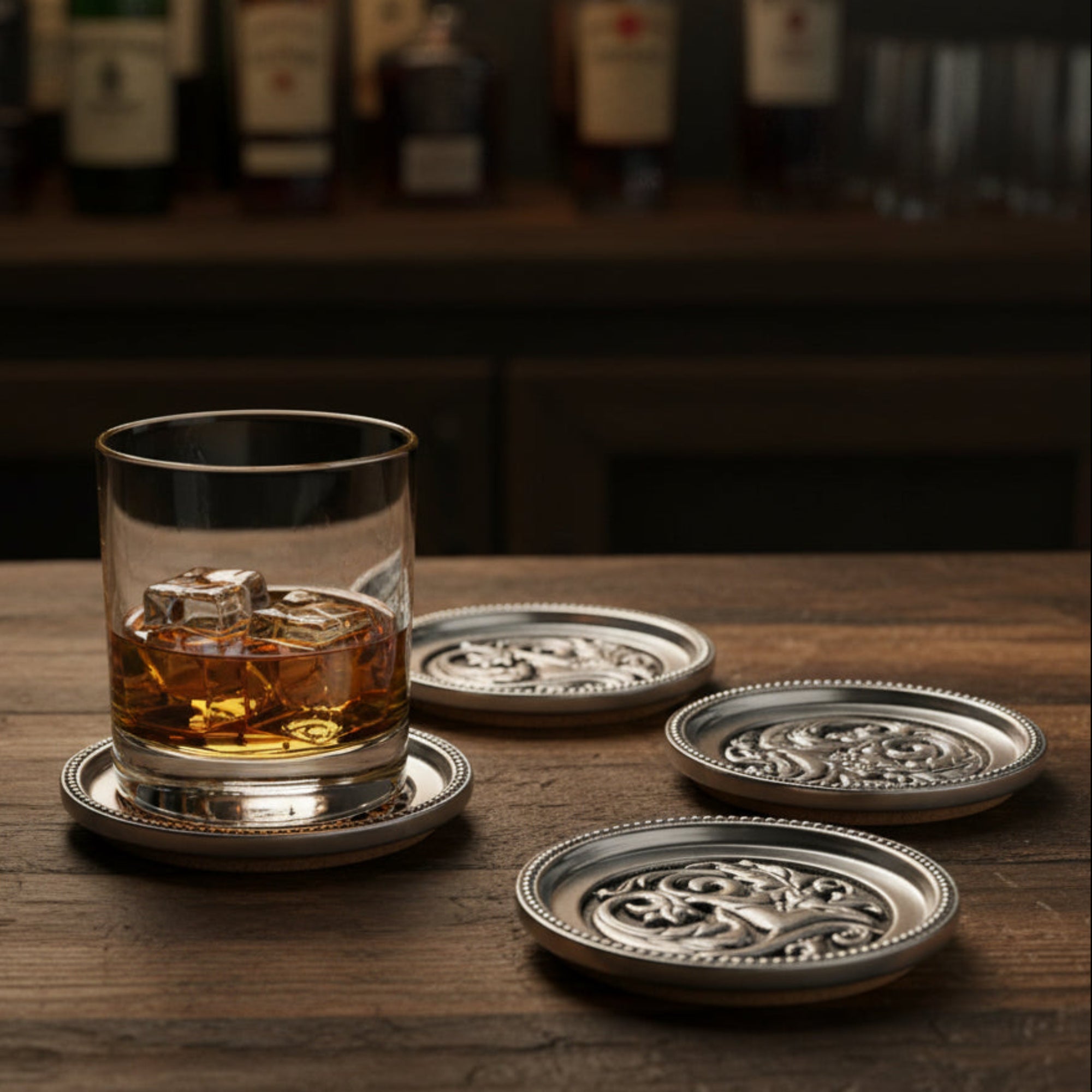 Concho Western Drink Coaster Set of 4  