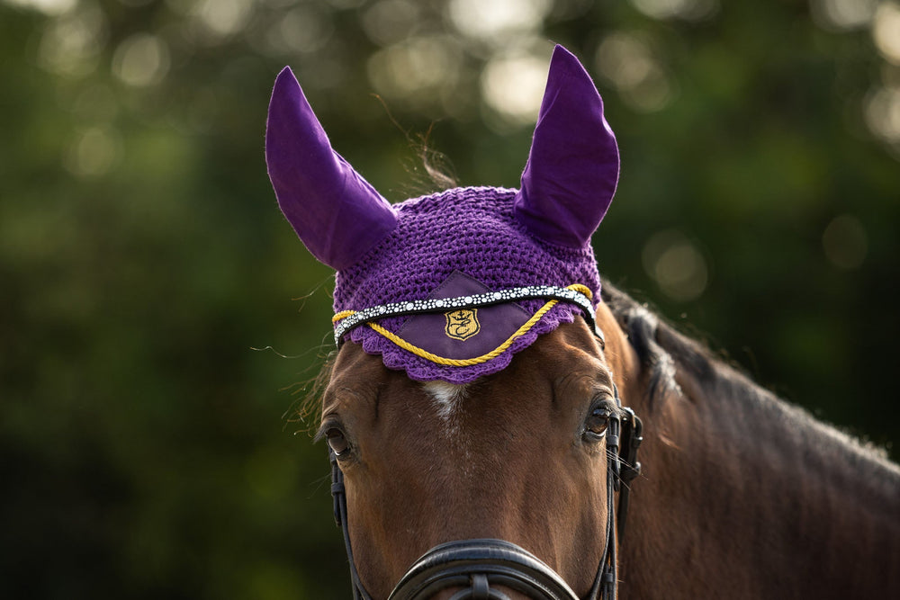 Dark Orchid Fly Hat - Equine Exchange Tack Shop