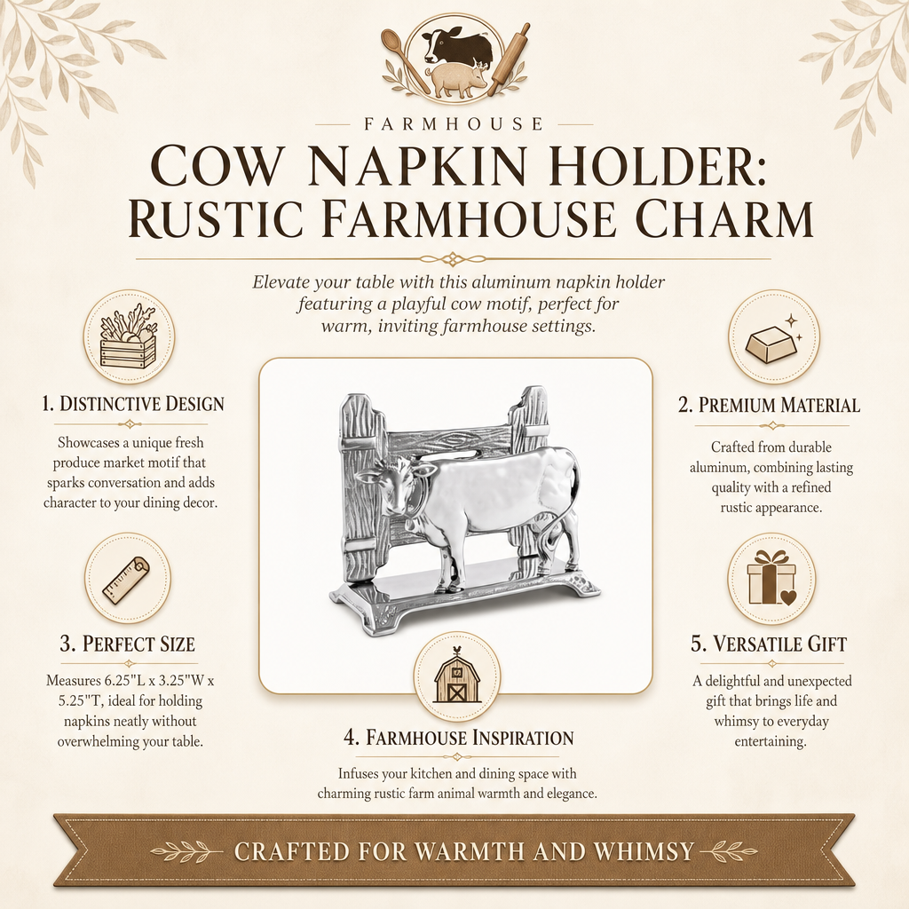Cow Napkin Holder  