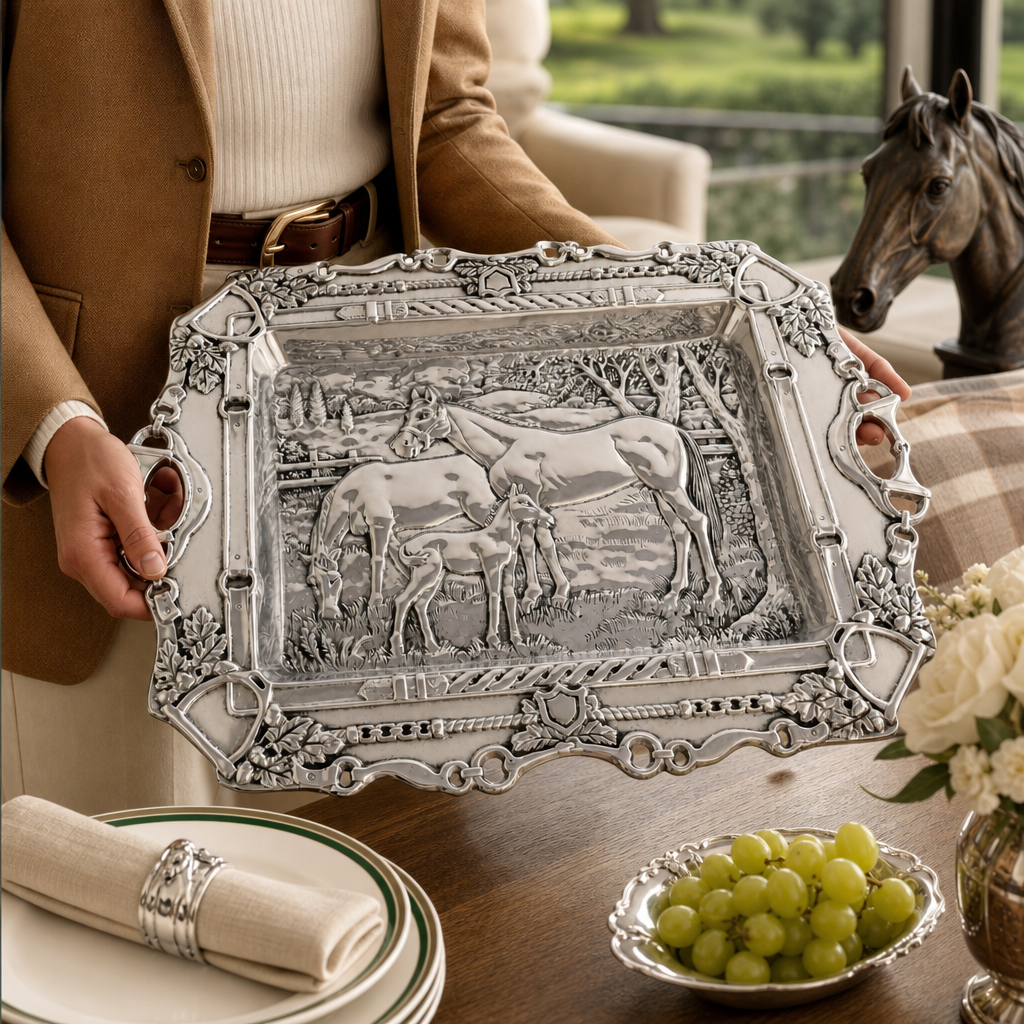 Grazing Horses Parlor Tray  