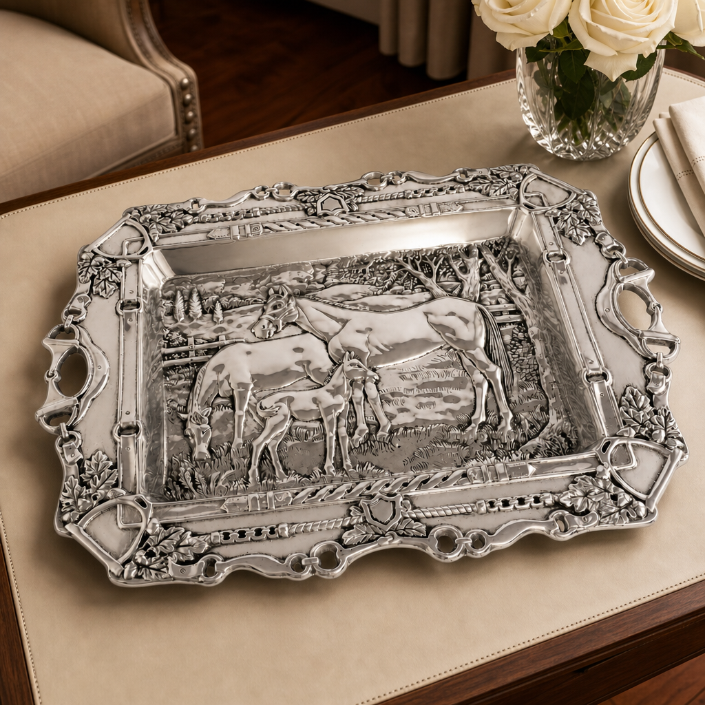 Grazing Horses Parlor Tray  
