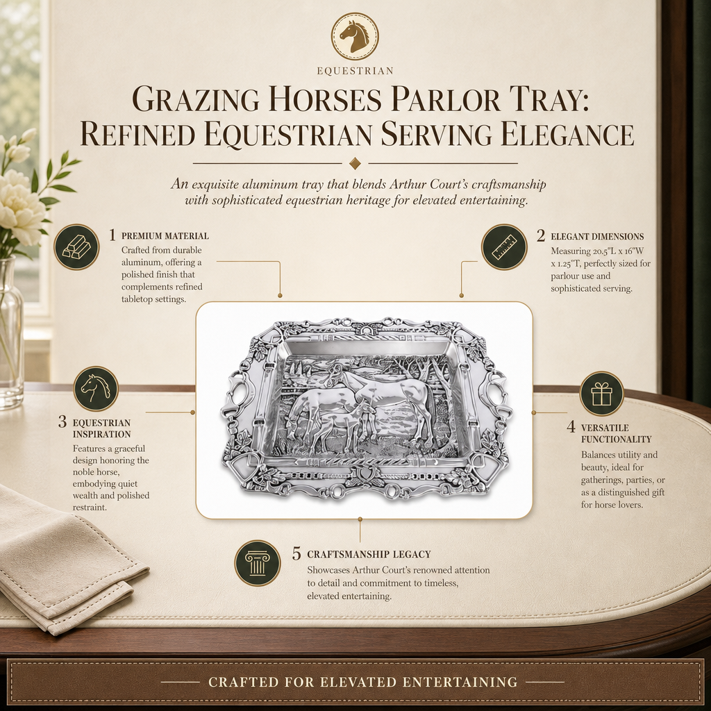 Grazing Horses Parlor Tray