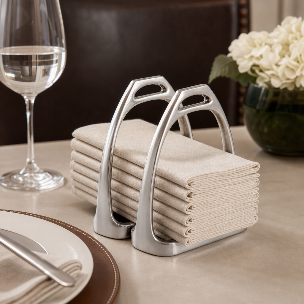 Equestrian Stirrup Napkin Holder  