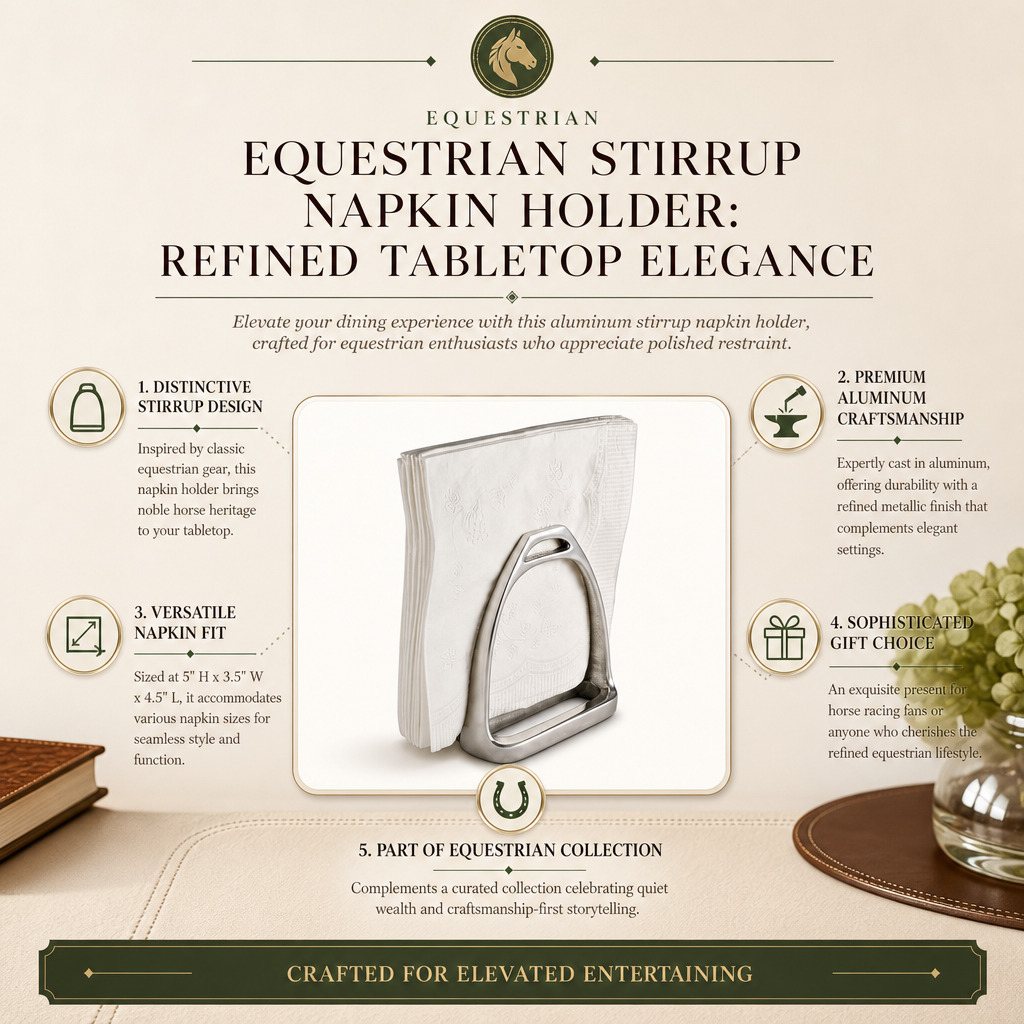 Equestrian Stirrup Napkin Holder  