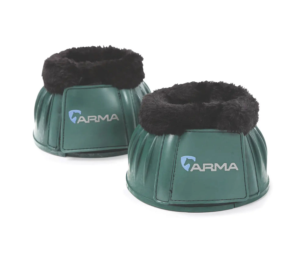 Arma Velcro/Fleece Ribbed Bell Boots - Equine Exchange Tack Shop