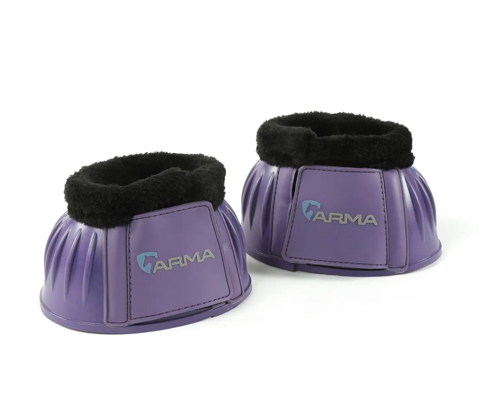Arma Velcro/Fleece Ribbed Bell Boots - Equine Exchange Tack Shop