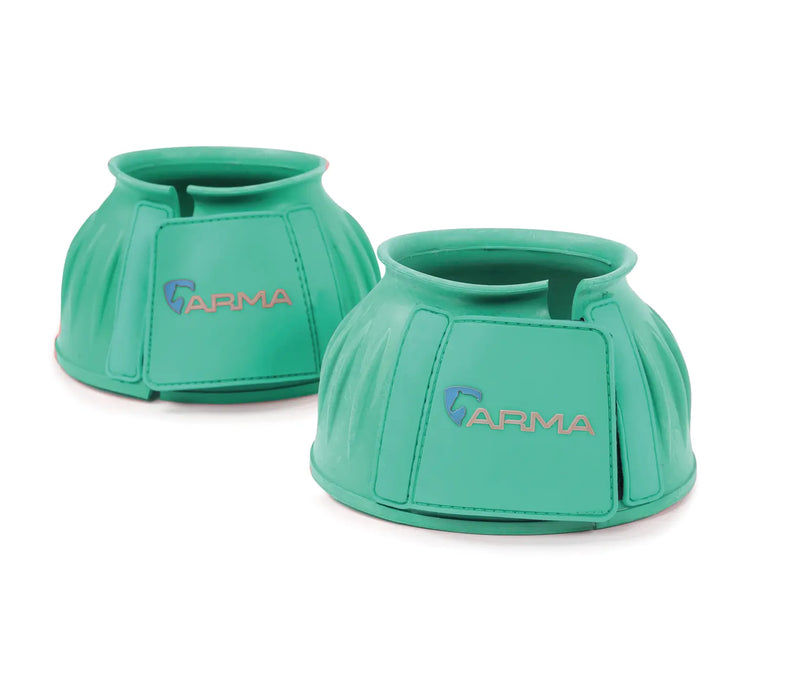 Arma Velcro Ribbed Bell Boots - Pr - Equine Exchange Tack Shop
